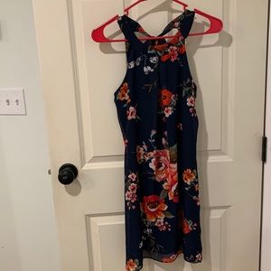 Floral tie back dress
